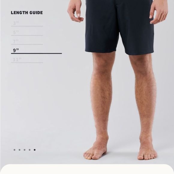 NWT - Hollister Men’s Boardshort 9” (Black - White Stripe & Gulls, 38W) - Picture 4 of 6